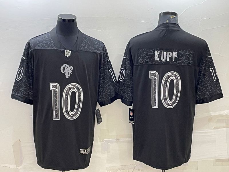 Men Los Angeles Rams #10 Kupp Black Reflector 2022 Nike Limited NFL Jersey